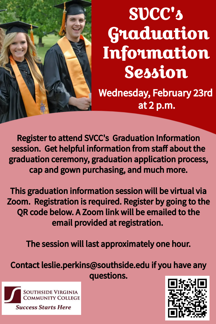 SVCC Graduation Information Session Southside Virginia Community College